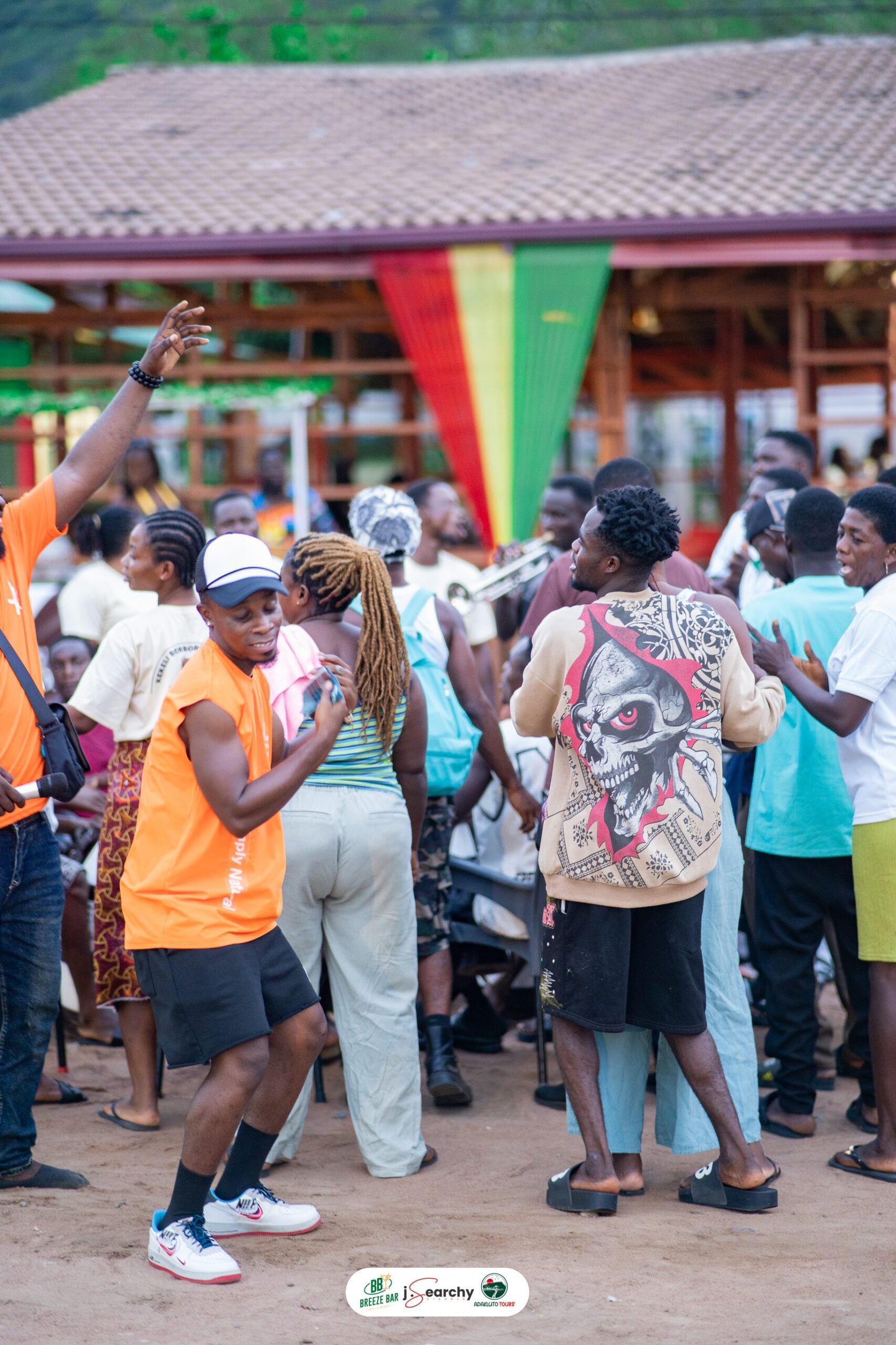 Borborbor dancer leading the celebration on Day 3